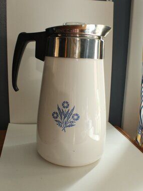 Corningware Blue Cornflower Coffee pot Percolator 9 Cup